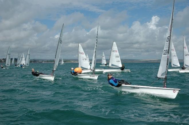 Nearly 30 RS Aeros at the pre Nationals coaching day - 2015 RS Aero Magic Marine UK National Championships © Paul Robson